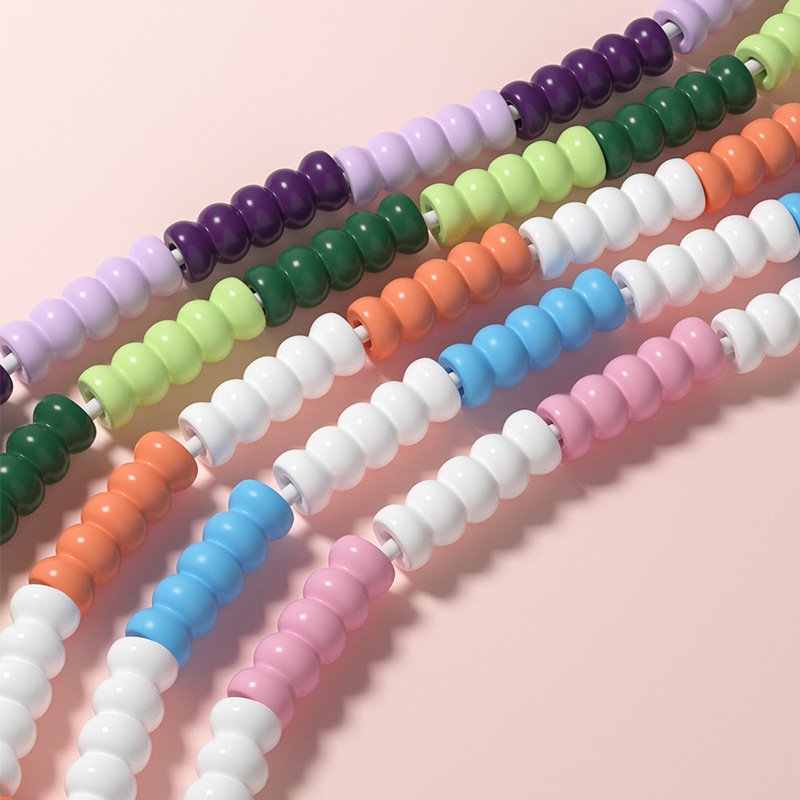 Cross-border Amazon colorful soft bead bamboo joint skipping rope, adult high school entrance examination, children's multi-person indoor fitness, women's sports Application Scenario