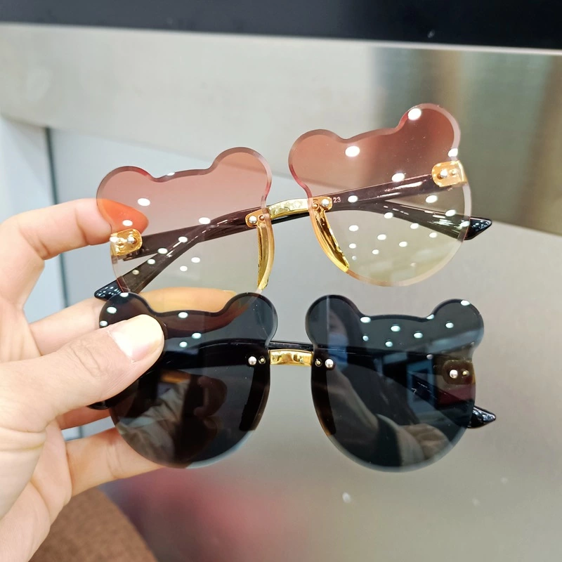 Children's sunglasses, glasses, trendy and fashionable baby sunglasses, eyes, cute cartoon flower toys for girls and boys, 1 to 2 years old Specification drawing