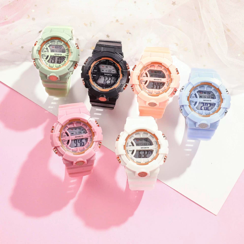 The new best-selling watch from ins, "Forest Girl" Korean style, simple Harajuku style, luminous, waterproof and multi-functional electronic watch Specification drawing