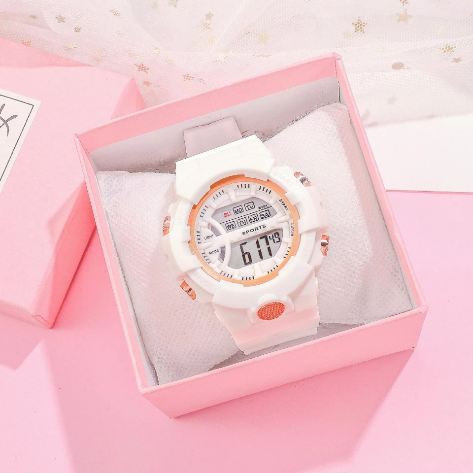 The new best-selling watch from ins, "Forest Girl" Korean style, simple Harajuku style, luminous, waterproof and multi-functional electronic watch full figure