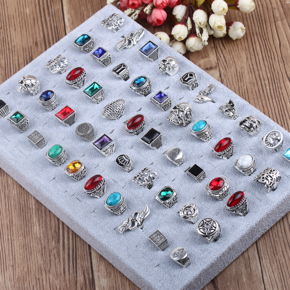 Punk-style ring, men's trendy Instagram non-fading high version CH cross eternal ring, women's titanium steel trendy accessory Item Picture