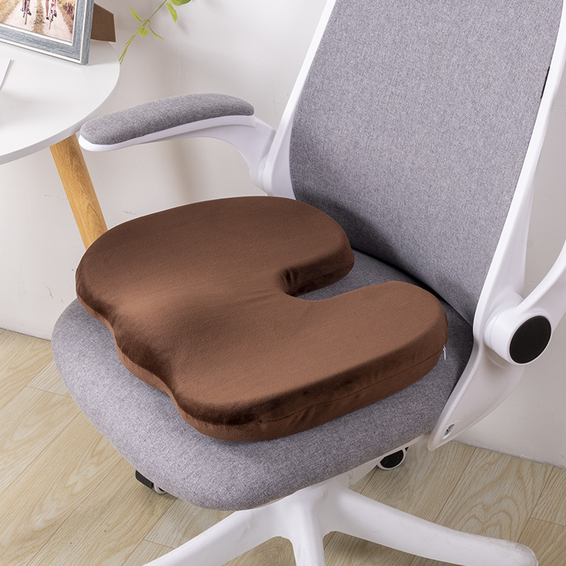 Memory foam autumn and winter seat cushions, office chairs, hemorrhoid cushions, plush seat cushions, buttocks cushions, thickened stool cushions Specification image