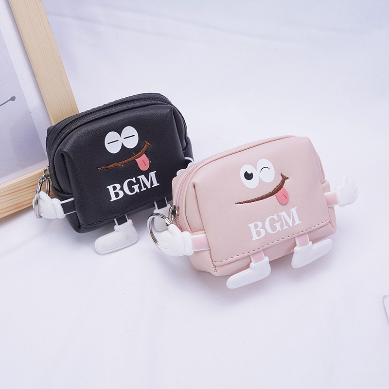 2022 New Korean cartoon cute student PU mini wallet Custom mini Storage Children's coin Purse for girls htt details Picture
