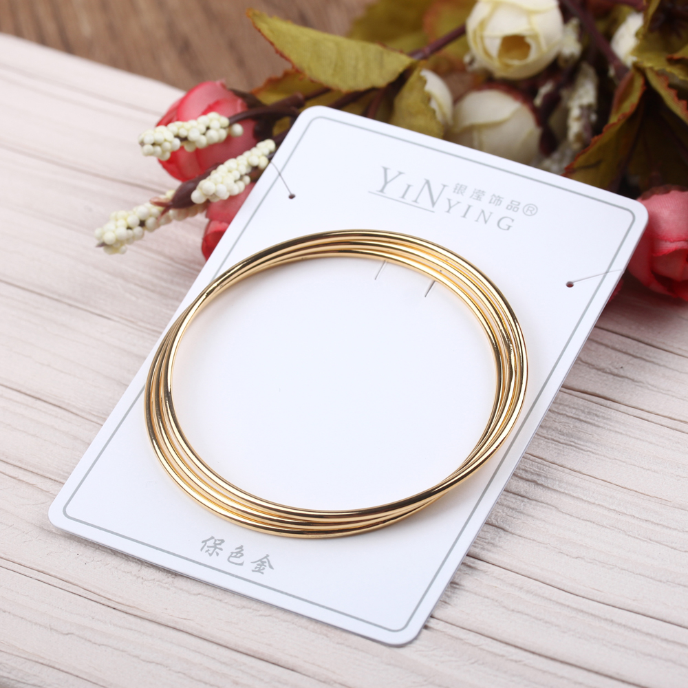 Wholesale of artistic and fresh three-piece silk electroplated bell bracelets and student wristbands in silver details Picture