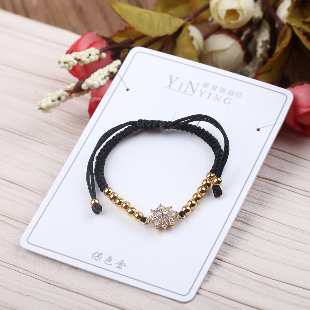 Wholesale of jewelry in the boutique, Vietnamese sand gold round bead bracelets for women, gold-plated and frosted Application Scenario