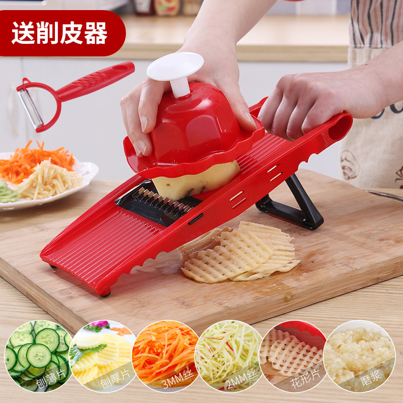 家用土豆丝切丝器 厨房用品多功能刨刀 切菜萝卜擦丝土豆片切器