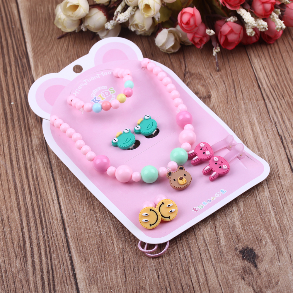 Children's accessories, baby accessories, necklaces, cartoon bracelets, hair accessories, girls' jewelry, children's sets, gifts