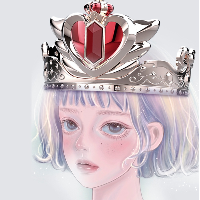 Minglexin's new children's glowing music magic wand and beautiful girl romance hair band, featuring a princess crown toy for girls details Picture