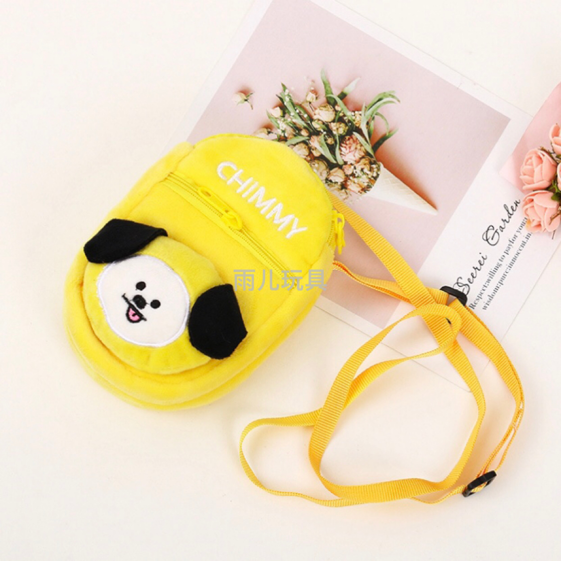Plush toy crossbody bag, children's coin purse, backpack, single-shoulder bag, bts crossbody bag, three-pull bag, bts21 crossbody bag Application Scenario