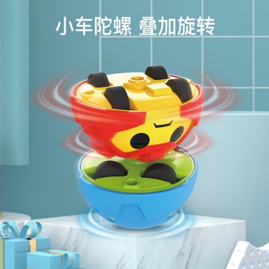 The new gyroscope watch is a children's fingertip educational toy that combines rotating stunts, Q cars, and inertia cars for transformation battles details Picture
