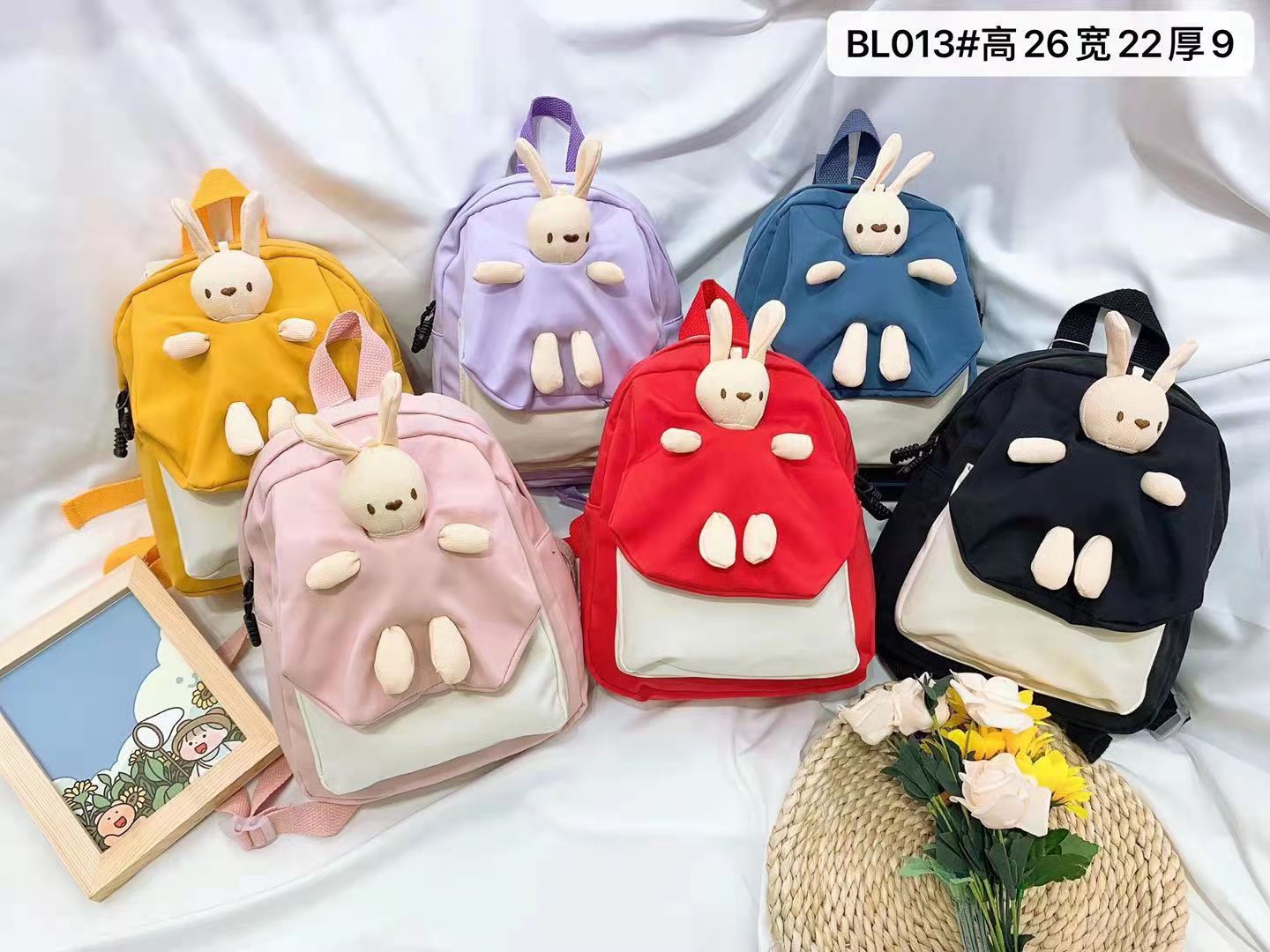 Children's schoolbag Kindergarten girls backpack cute cartoon bear backpack for children traveling