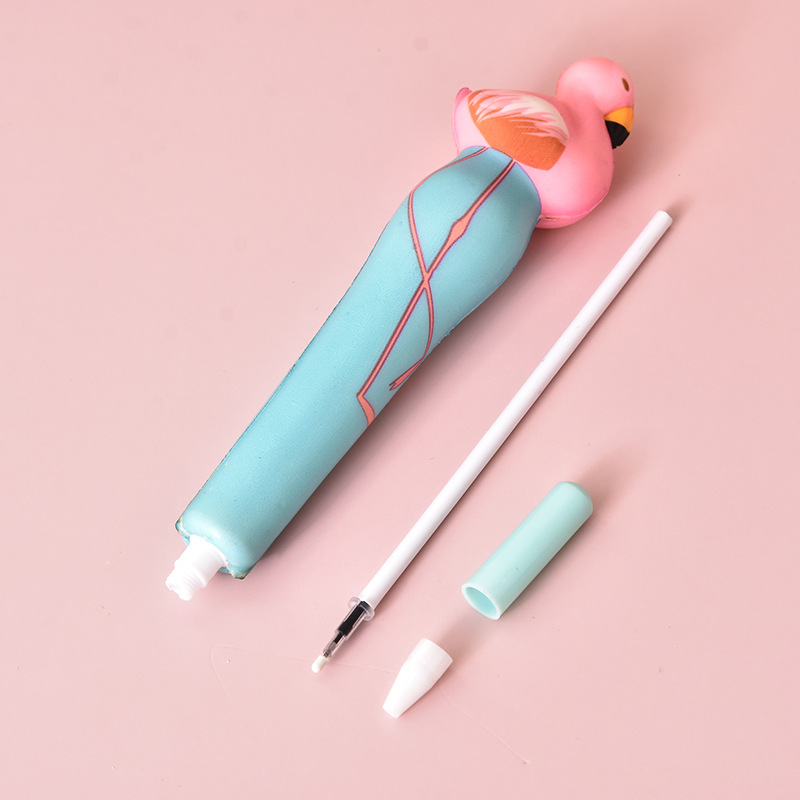Venting pen, stress-relieving pen, soft student flamingo gel pen, cute mermaid and other creative stress-relieving stationery Application Scenario