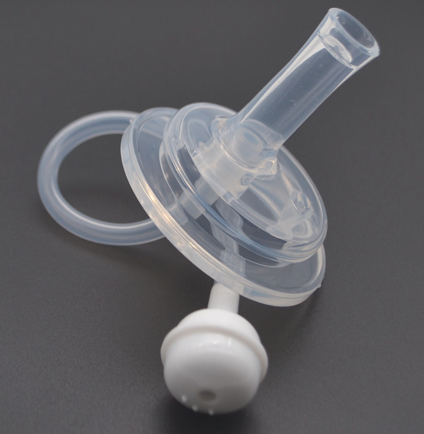Wholesale wide-mouth suction nozzles for babies, bottles that can be transformed into straws, water cups, suction nozzles, cross-hole variable flow rate pacifiers details Picture