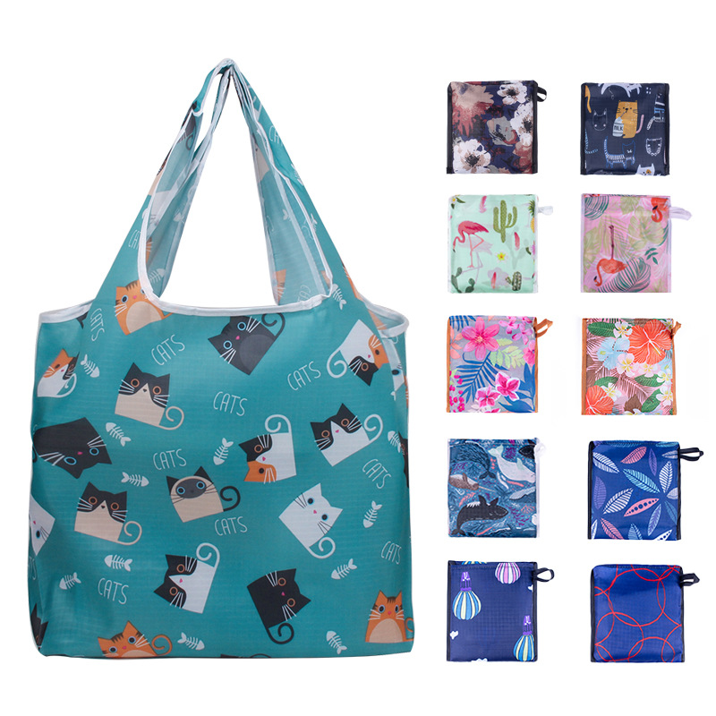 Wholesale shopping bags, polyester eco-friendly bags, Oxford cloth bags, eco-friendly bags, polyester gift storage handbags Specification image