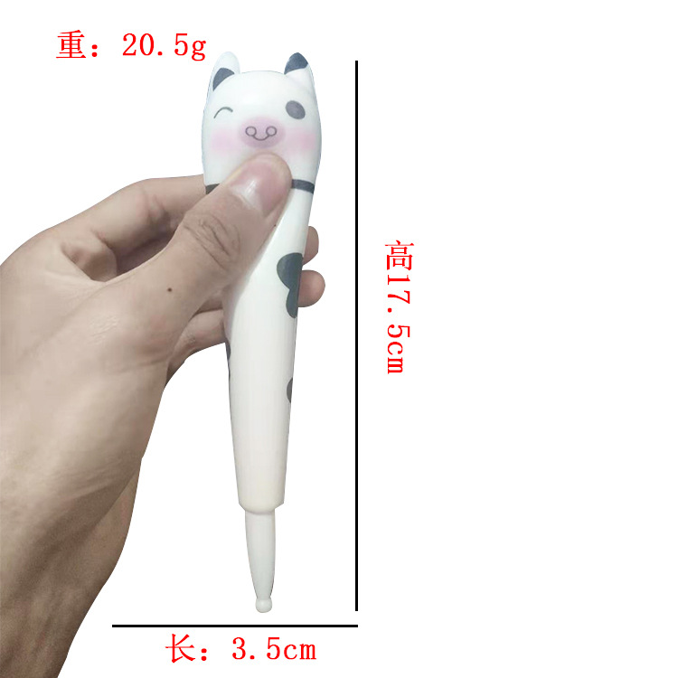 squishy factory direct sales of new products: Simulated color printing slow rebound pen case, pressure relief pen, pressure relief stationery details Picture