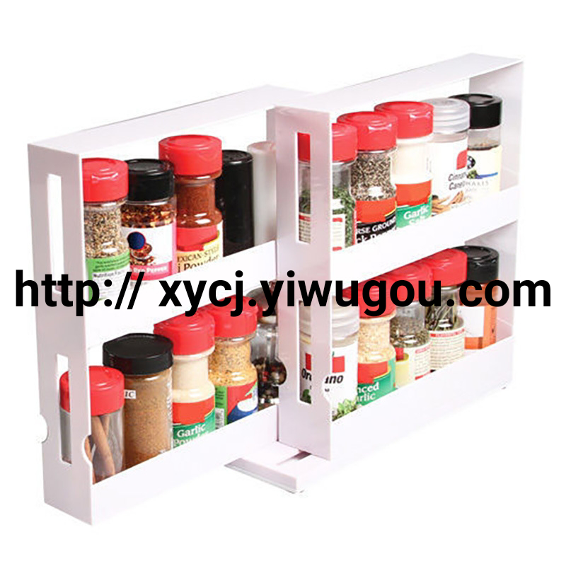 SWIVEL STORE kitchen storage rack food seasoning rotating storage box storage rack can be pulled out and rotated Application Scenario