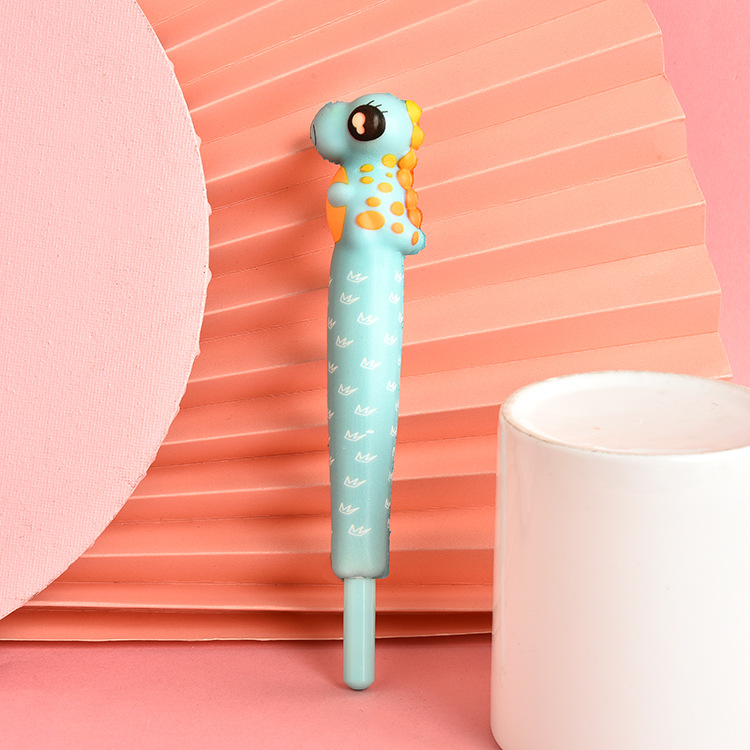 Cute animal stress-relieving pen, stress-relieving pen, gel pen, student, soft little rabbit, unicorn pen, duckling, dinosaur Specification drawing