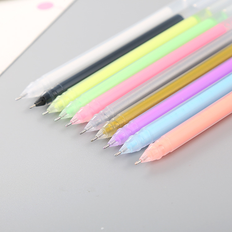 Creative large-capacity pastel pens, special high-gloss DIY photo album, colorful pens, cute stationery, student doodle pens Application Scenario