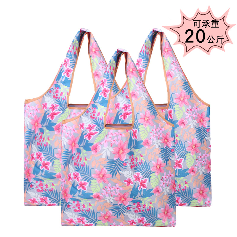 Wholesale shopping bags, polyester eco-friendly bags, Oxford cloth bags, eco-friendly bags, polyester gift storage handbags Item Picture