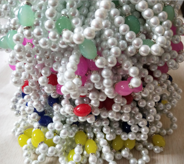 One-yuan imitation pearl bracelet for children and adults, one-yuan imitation pearl bracelet, one-yuan department store supply Specification image