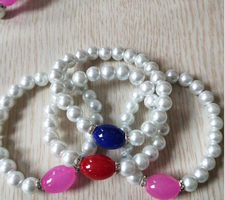 一元仿珍珠手串 儿童成人手链 仿珍珠手链 一元百货货源