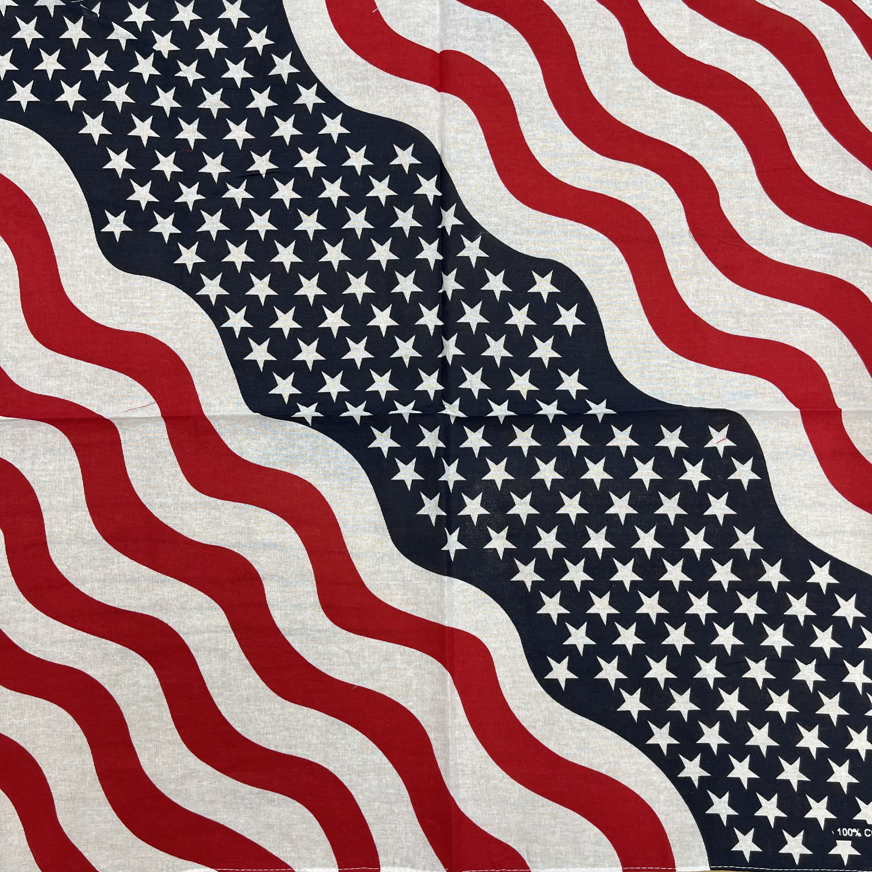 Cotton American star square handkerchief, cotton hip-hop street dance headscarf, trendy outdoor cycling handkerchief, creative handkerchief