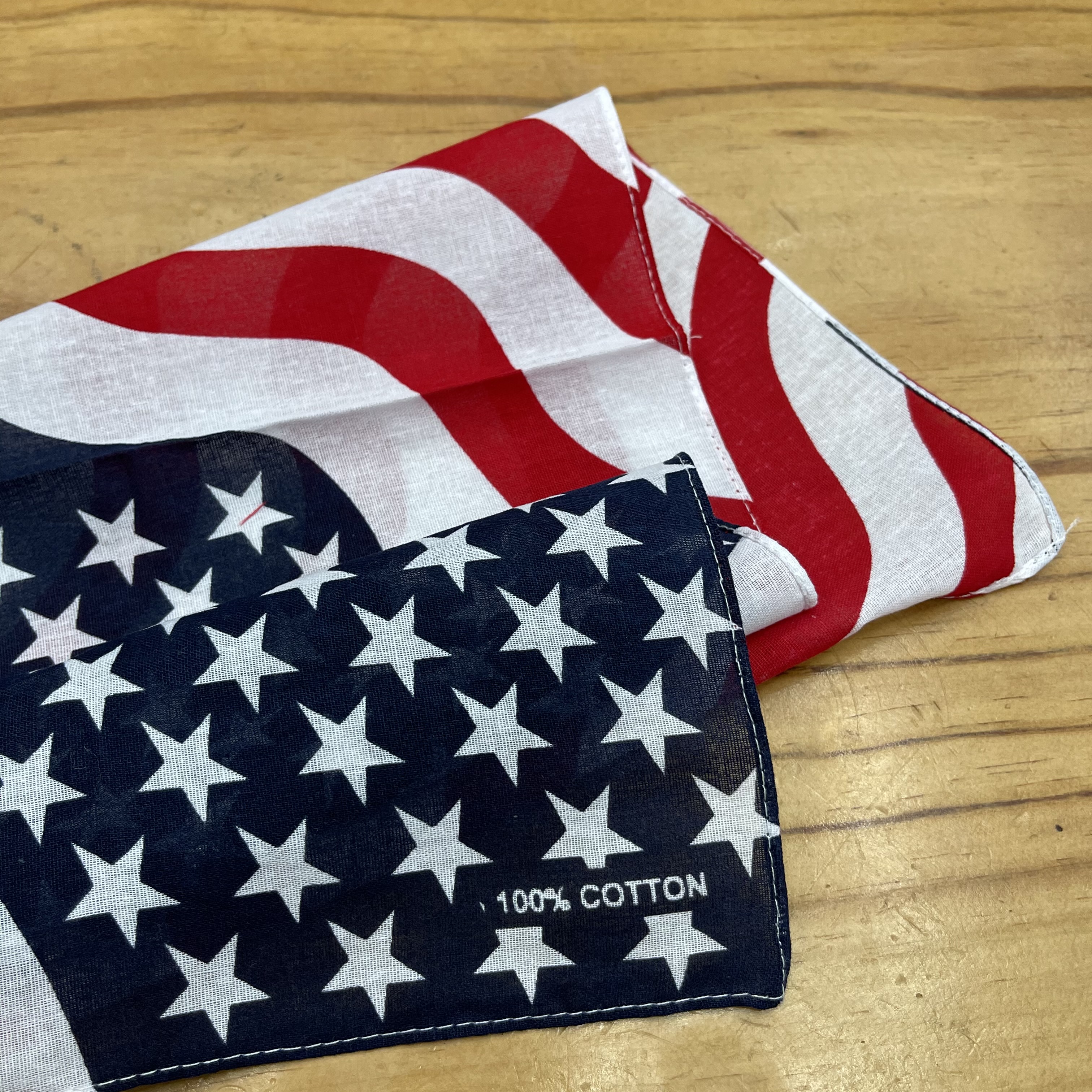 Cotton American star square handkerchief, cotton hip-hop street dance headscarf, trendy outdoor cycling handkerchief, creative handkerchief Item Picture