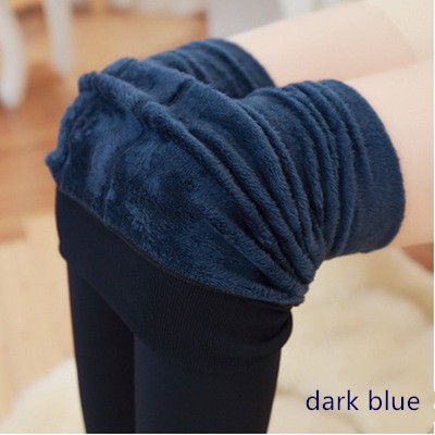 物美价廉彩色涤纶一体裤加绒加厚保暖裤