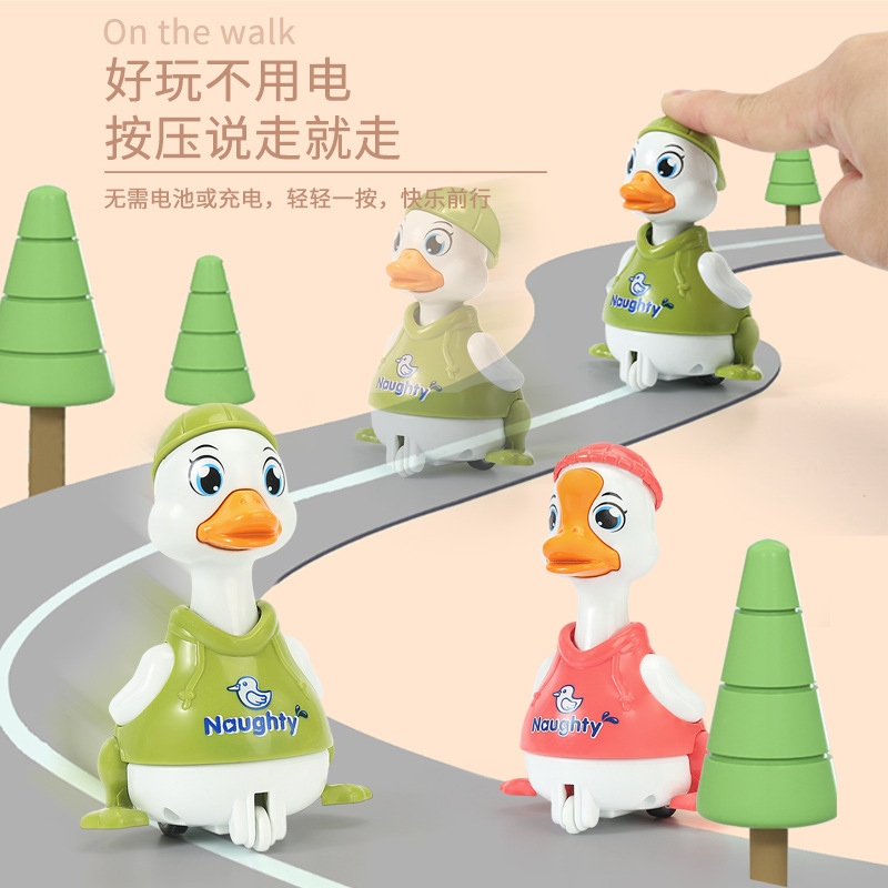 The new best-selling children's press cute little duck inertial rebound bike with sliding house and baby walking toys are selling well Application Scenario