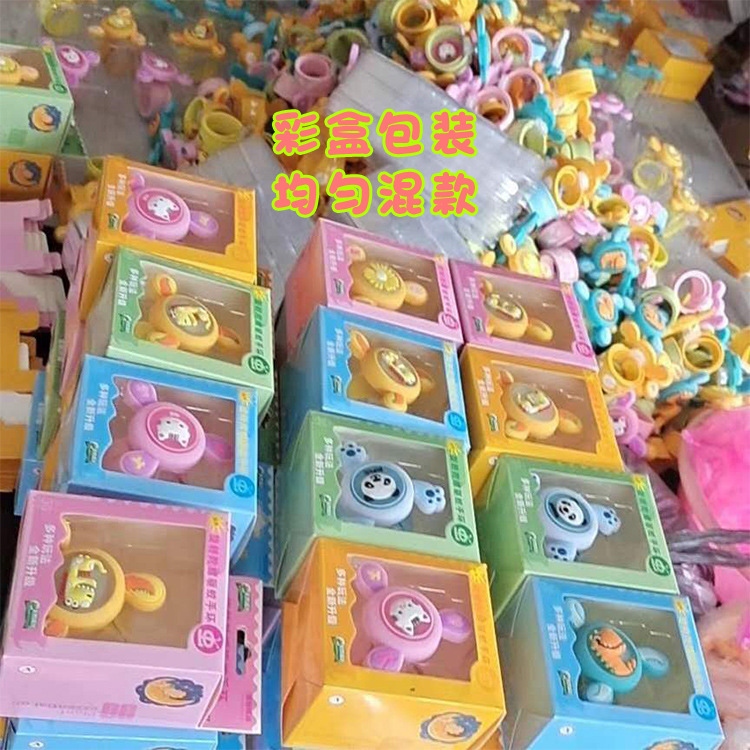 New light-emitting gyroscope wristband cartoon rotating flash mosquito repellent wristband children's mosquito repellent silicone pop ring toy details Picture