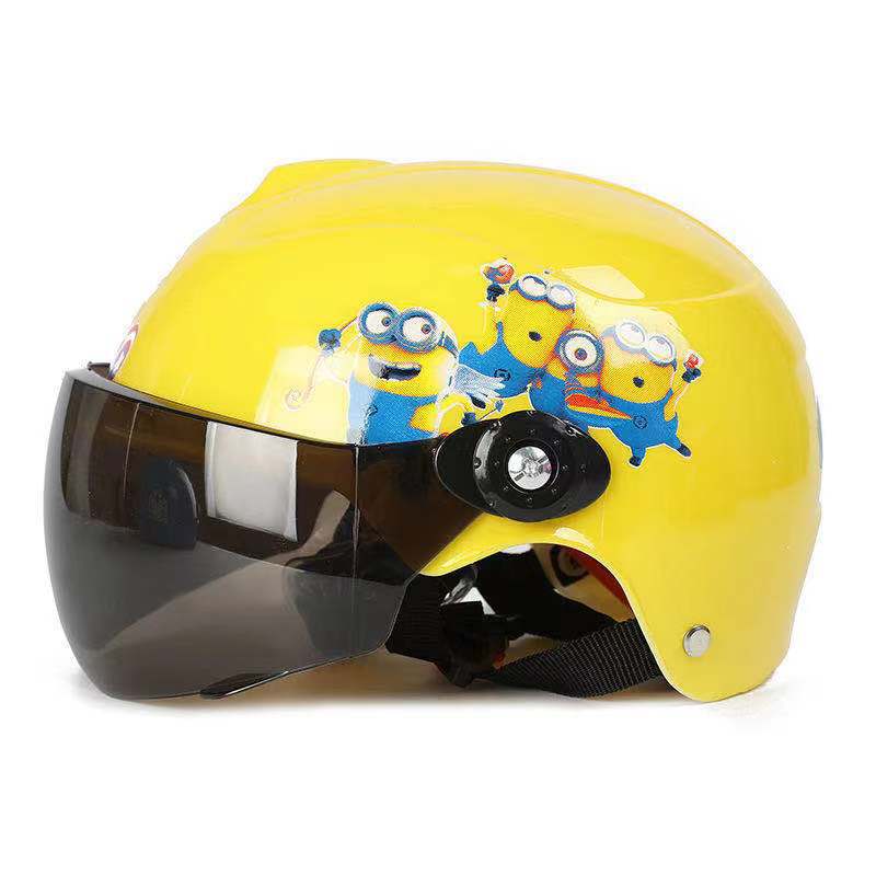 Factory wholesale electric vehicle children's safety helmets, children's style, Harley style, high-strength baked paint and decal customization details Picture