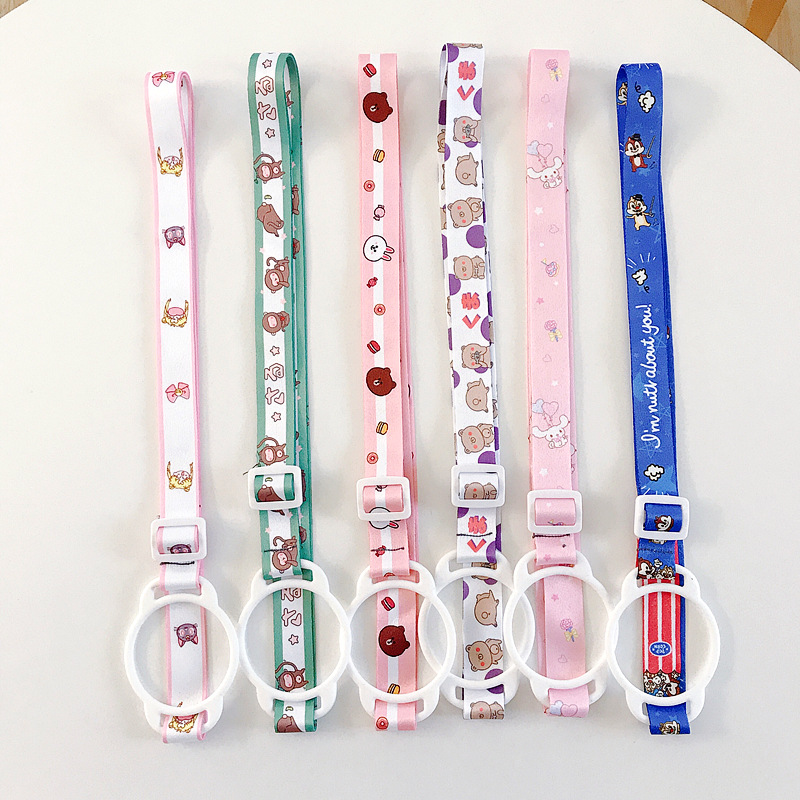 Mineral Water Beverage Bottle Strap Strap Strap Portable Strap South Korea Sesame Street Water Bottle Buckle Rope Back Belt Buckle details Picture