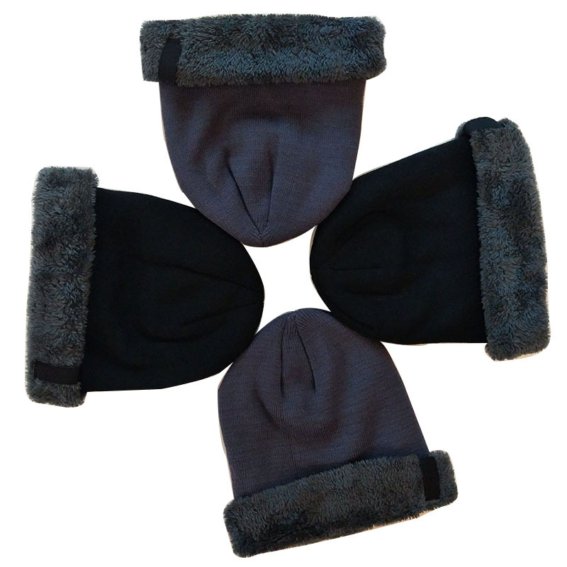 Foreign trade knitted hat curling Arctic velvet hat processing custom supply