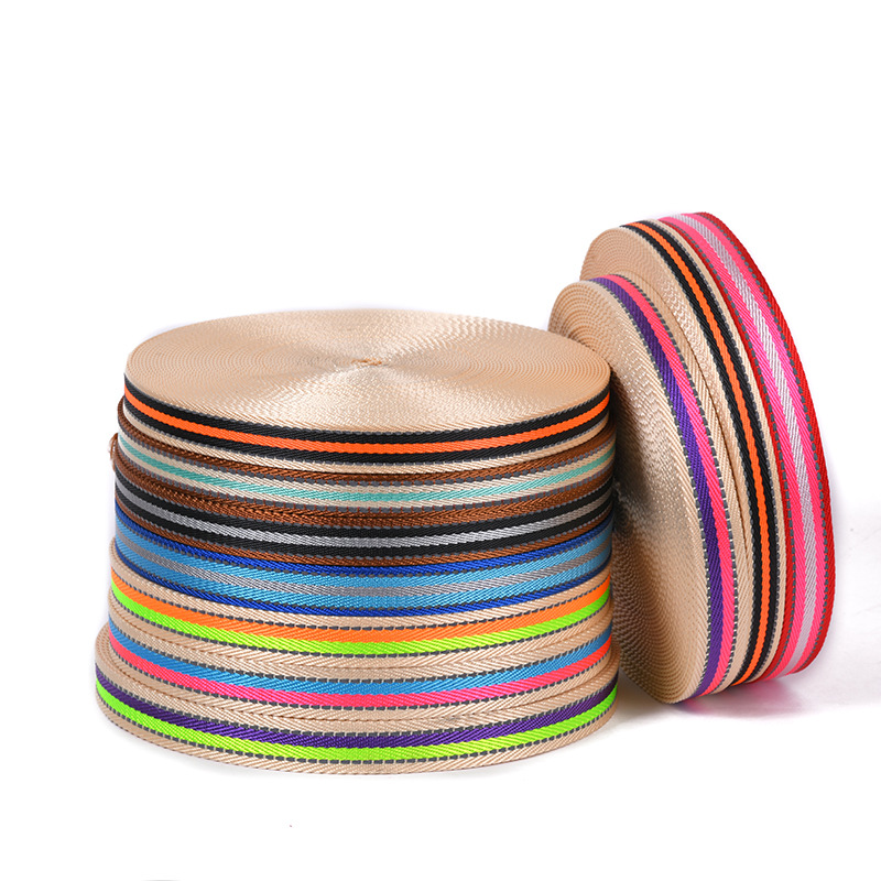 Imitation Nylon Double Letter-Grain Intercolor Reflective Stripe Webbing Case Handbag With Imitation Nylon Webbing Custom details Picture