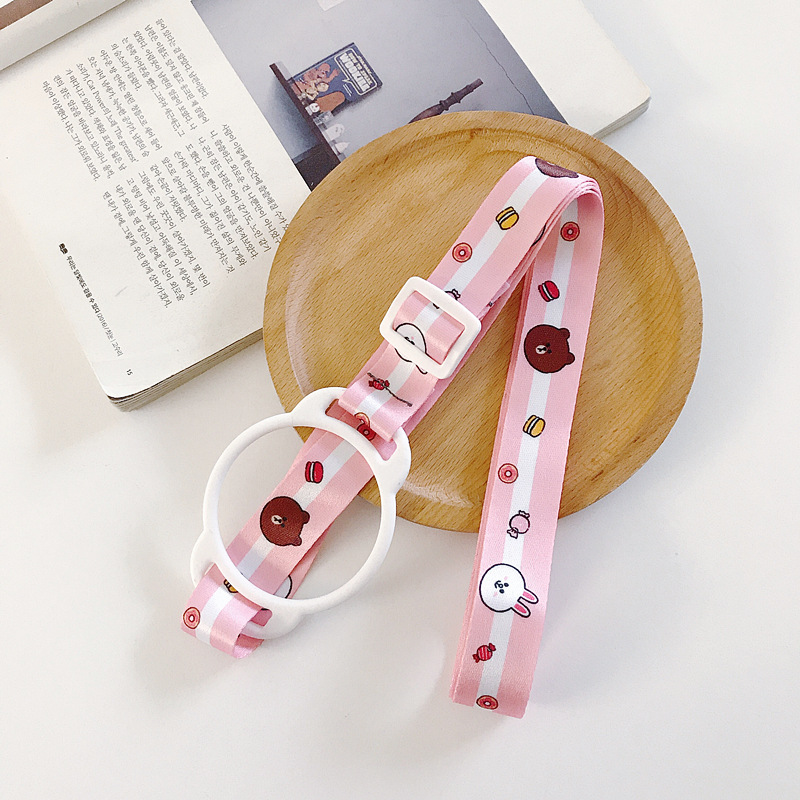 Mineral Water Beverage Bottle Strap Strap Strap Portable Strap South Korea Sesame Street Water Bottle Buckle Rope Back Belt Buckle Application Scenario