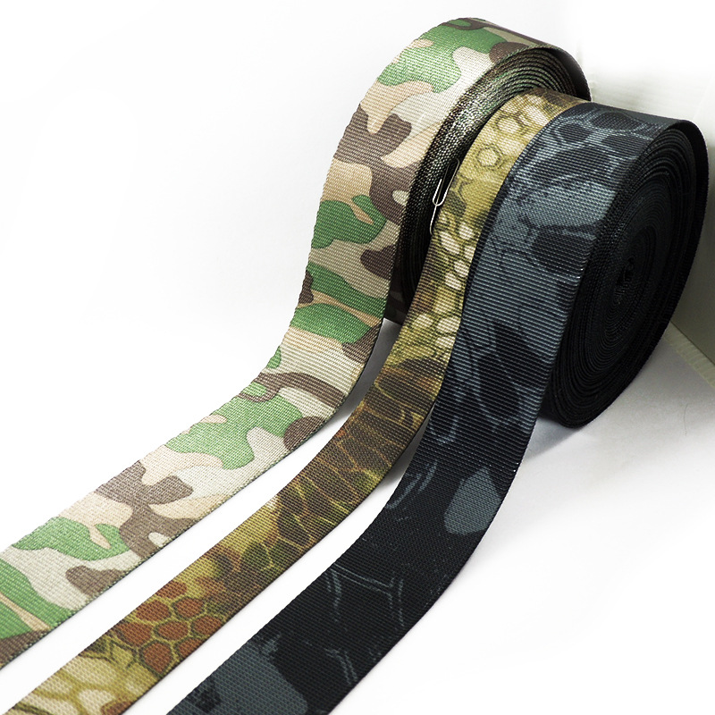 【 Factory Direct 】 Customized Military Camouflage Series Double-Sided Printed Camouflage Webbing details Picture