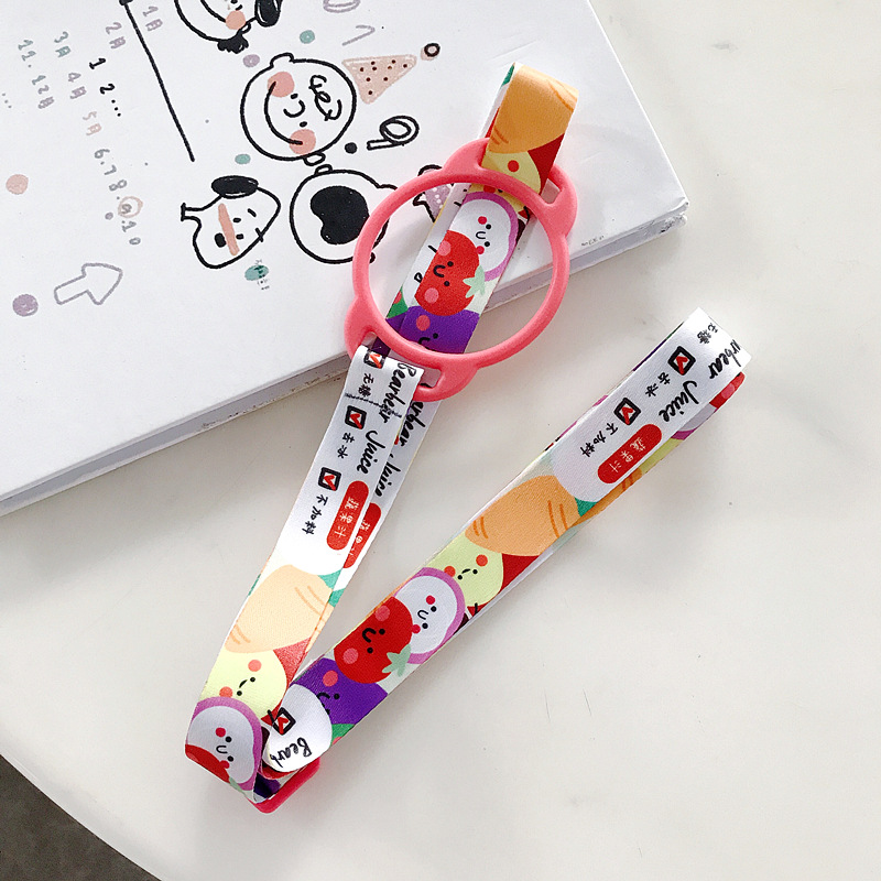 Mineral Water Beverage Bottle Strap Strap Strap Portable Strap South Korea Sesame Street Water Bottle Buckle Rope Back Belt Buckle Item Picture