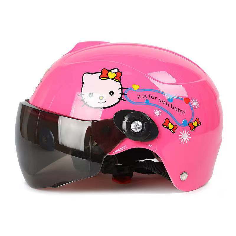 Factory wholesale electric vehicle children's safety helmets, children's style, Harley style, high-strength baked paint and decal customization