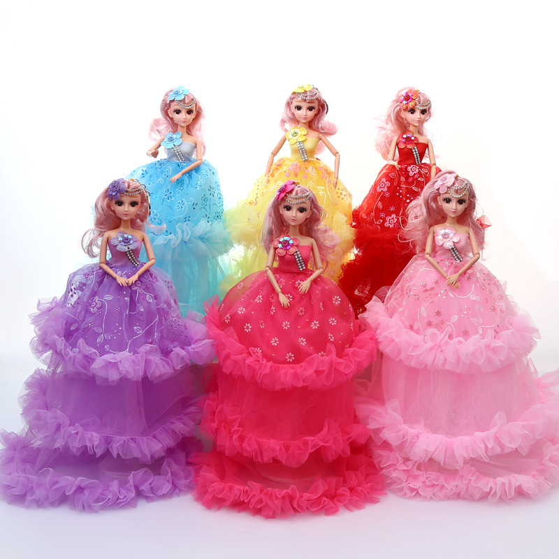夜市货源婚纱公主芭比娃娃创意摆件女孩儿童玩具萝莉公主礼品批发