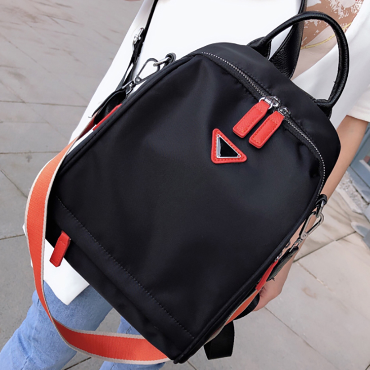 A tripod trend of women's bags 6356 women's bags new versatile backpack large capacity leisure backpack
