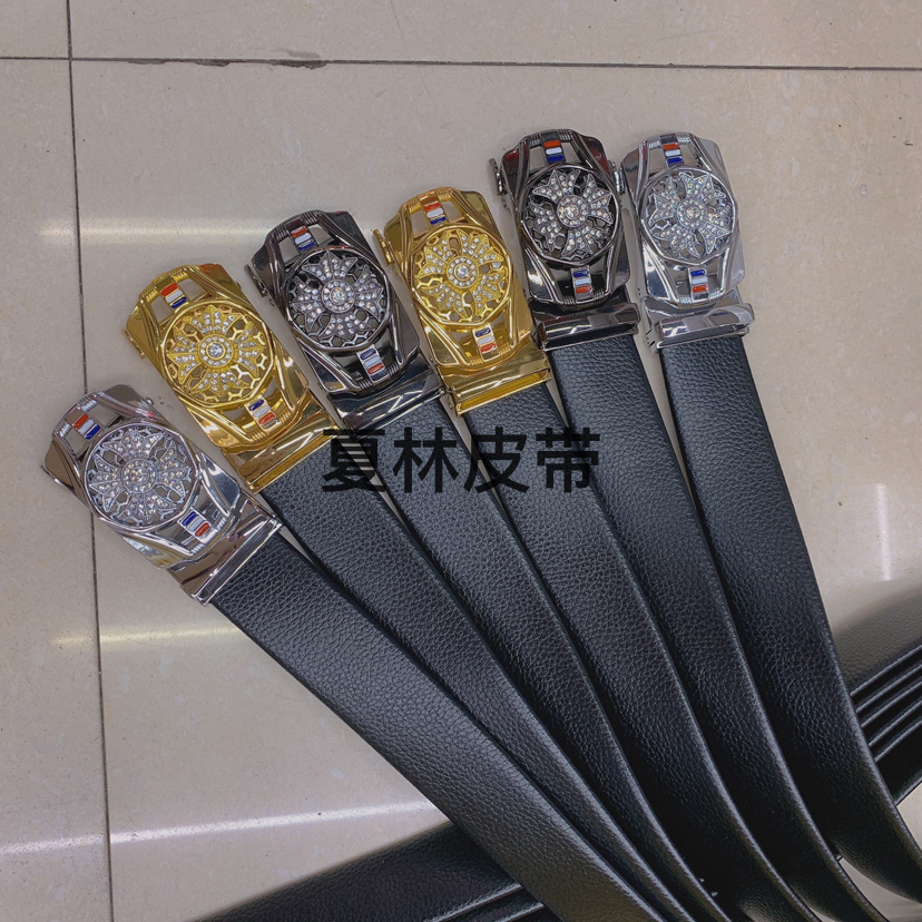 网络款跑车合金扣自动皮带 支持一件代发现货腰带