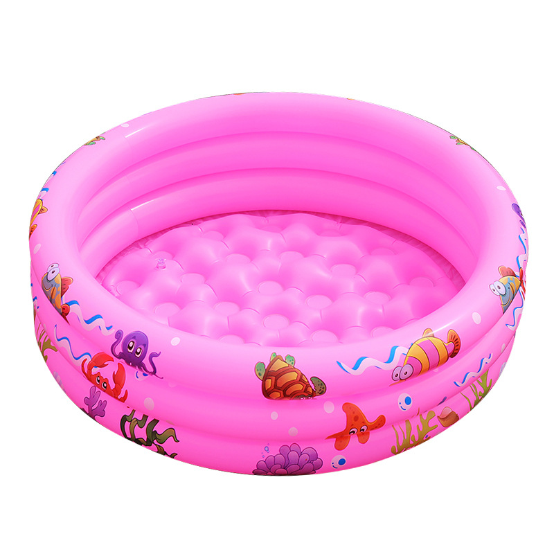 New household inflatable children's ocean ball pool, baby round printed swimming pool, fishing and water play pool toys in stock Item Picture