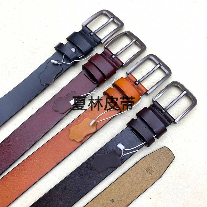 4CM真皮针扣皮带仿古腰带百搭时尚裤带现货供应