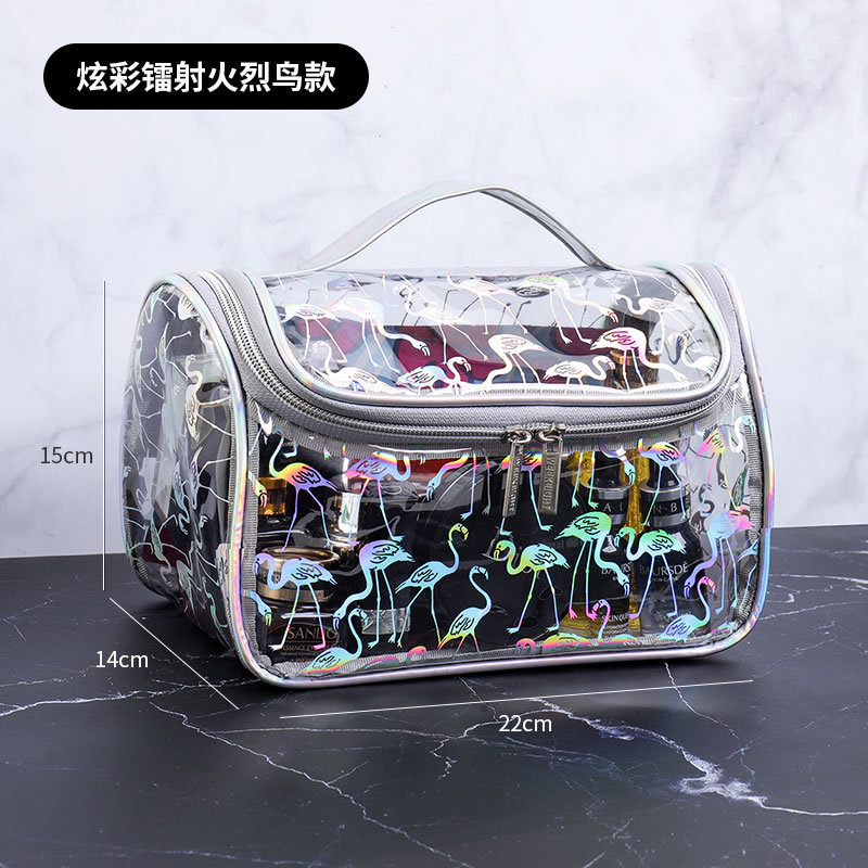 Popular transparent, simple, waterproof, large-capacity fitness toiletry bag, bath bag, ins storage bag, portable makeup bag Application Scenario