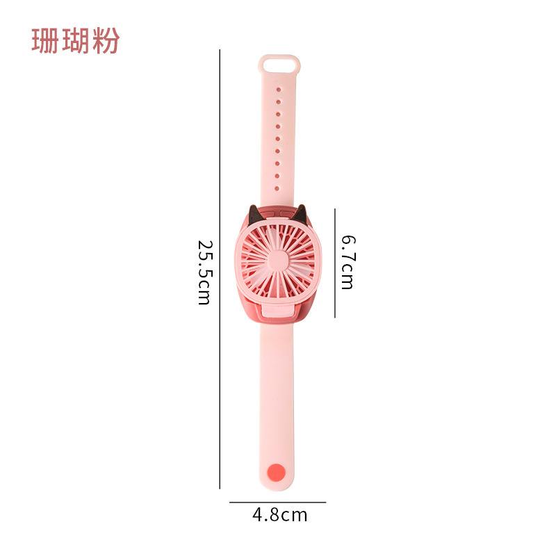Upgraded second-generation watch charging small fan, usb cartoon pocket fan, foldable and detachable, wholesale from street stalls Application Scenario