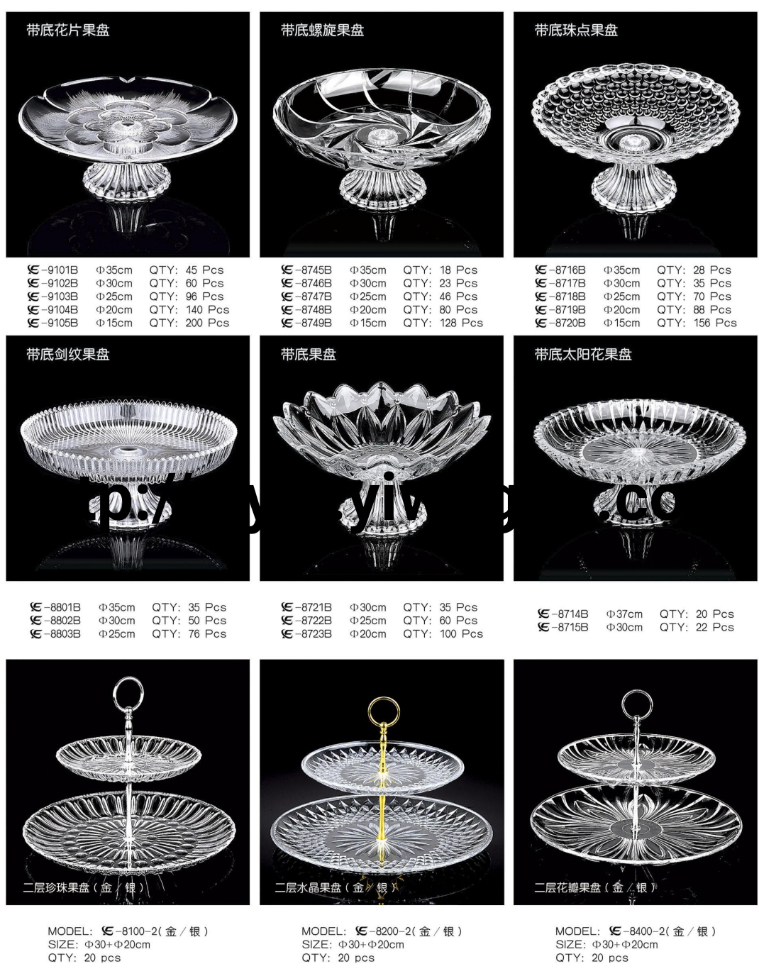 Acrylic fruit plates, pc fruit plates, hotel supplies Specification image
