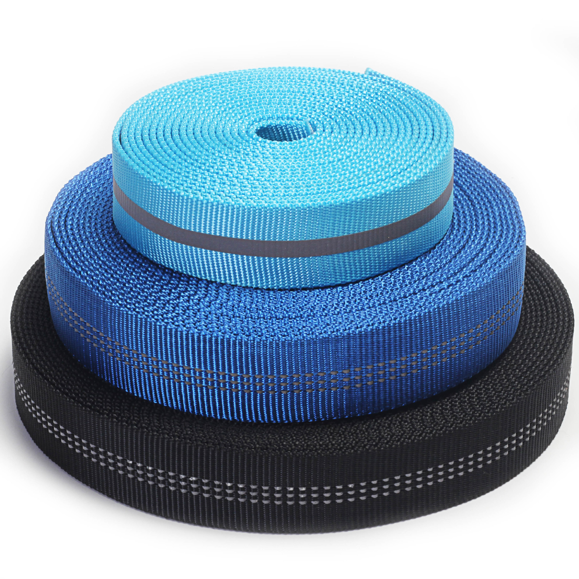 [factory direct] customized reflective strip reflective polyester safety ribbon at night