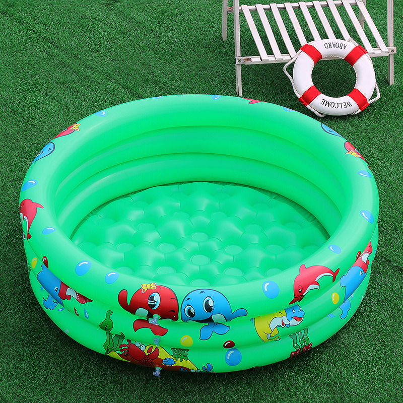 New household inflatable children's ocean ball pool, baby round printed swimming pool, fishing and water play pool toys in stock Application Scenario