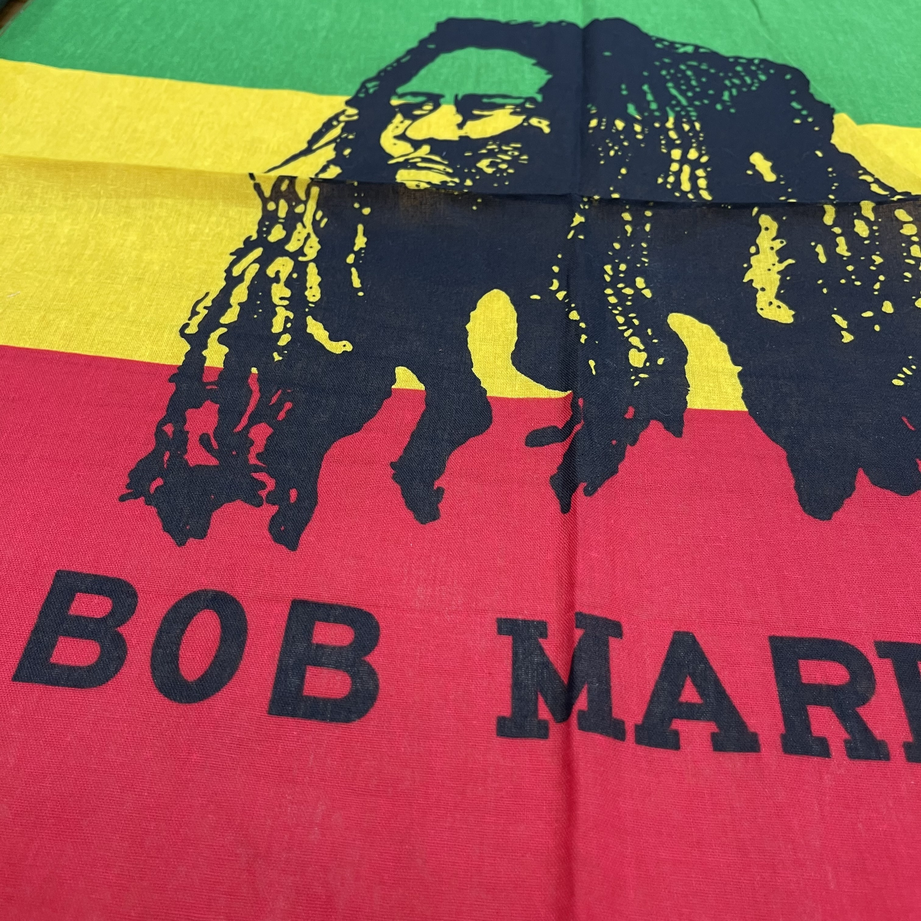 Cotton BOB MARLEY square scarf Cotton hip-hop street Dance headscarf Cycling handkerchief handkerchief Specification image