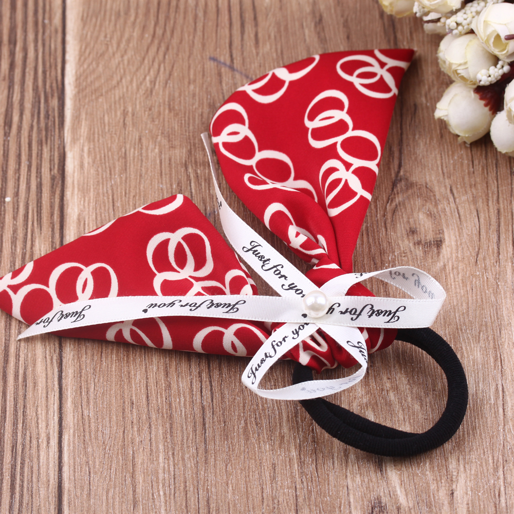 5-yuan store accessories: Floral hair ties, ribbon-like ponytails, super ethereal hair ties, women's ponytails, summer hair bands, sweet hair accessories